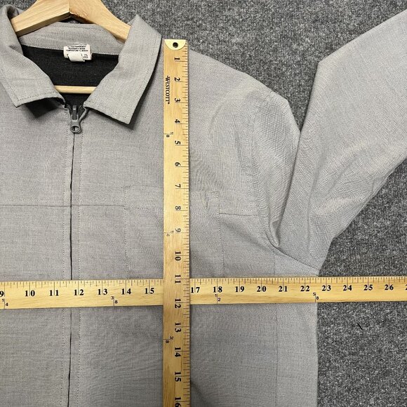 Travis Mathew Jacket Mens Large Gray Full Zip Flight Golf Santiago Reversible - Picture 6 of 6